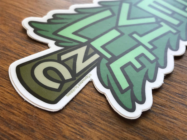 Sprouted Scribbles - Asheville Sticker | Pine Tree | Waterproof Vinyl Decal: VEHICLE SIZED