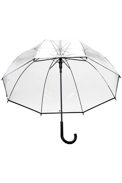 Cap Zone - Clear Pvc Bubble Dome Auto Open Fold Umbrella