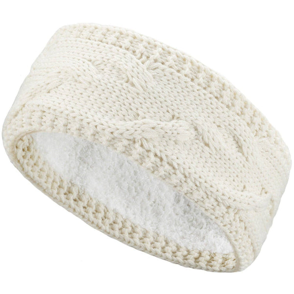 Jasper Trading LLC - JB707 - One Dozen Cable Knit Fuzzy Lined Ear Warmer Headband