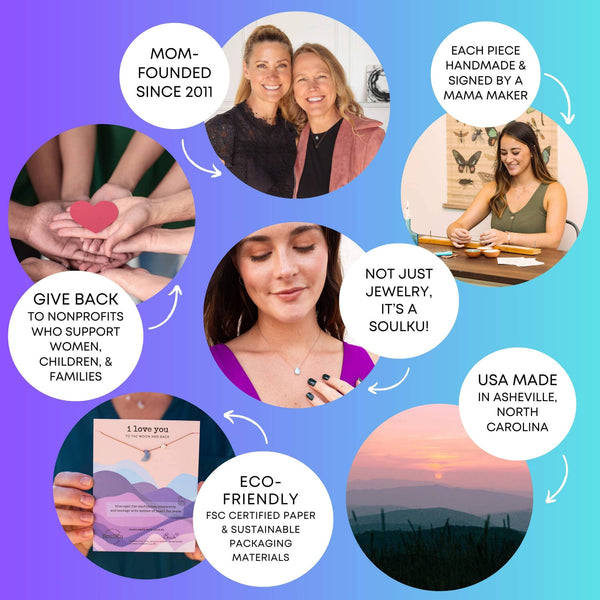 SoulKu - Plum Purple Crystal Soul Shine Necklace You Are Loved