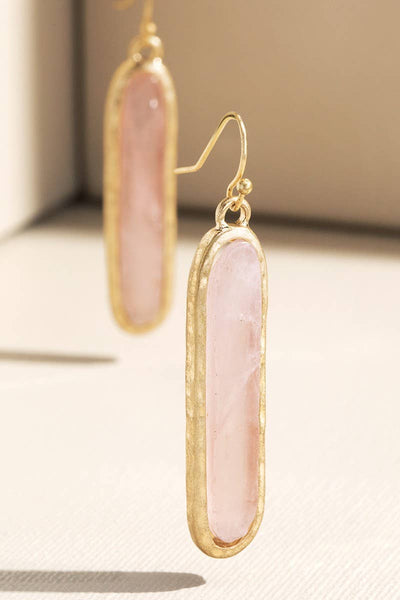 Urbanista - Metal Bar Earring with Stone