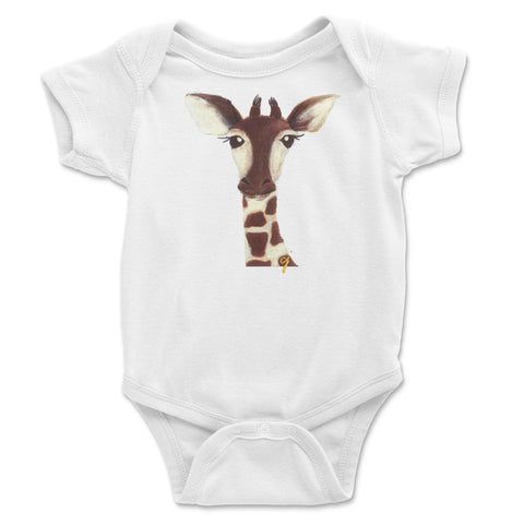 claire jordan designs - Giraffe Onesie: 3-6