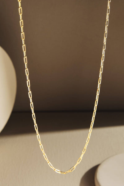 Urbanista - 18K Gold Filled Paperclip Link Necklace