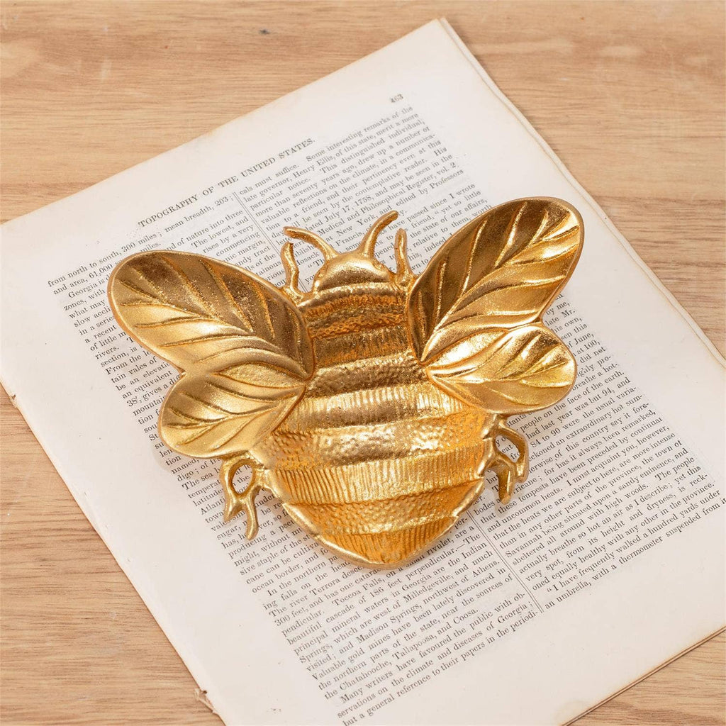 Audrey's Home & Gift - Gold Bee Trinket Tray (Pk/06)