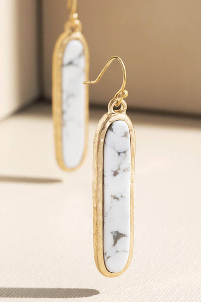 Urbanista - Metal Bar Earring with Stone
