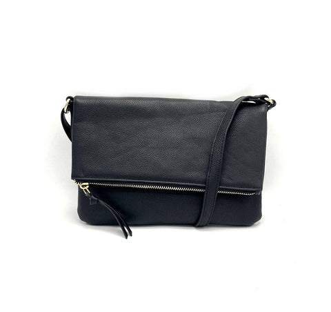 Suie Valentini srl - Genuine leather shoulder bag, Brand Juice, art. 51/1.422: Black