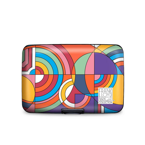 RainCaper - Frank Lloyd Wright Hoffman Rug RFID Hard Travel Wallet