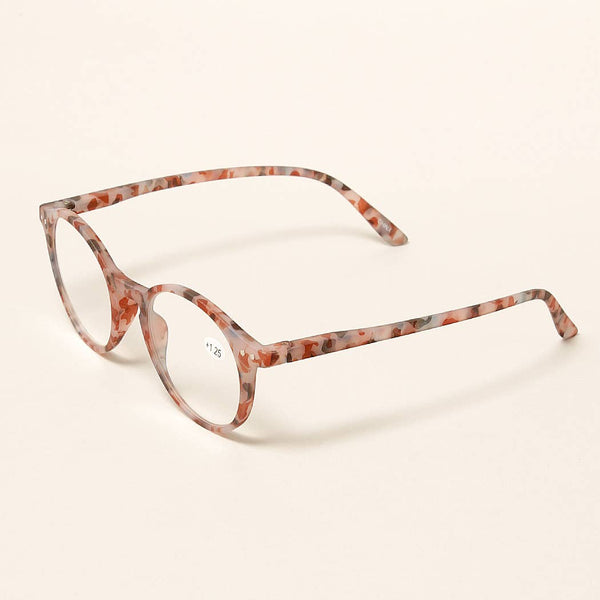 Fashion City - Unisex Camo Pattern Round Reading Glasses: One Size / 12 ASSORTED COLOR