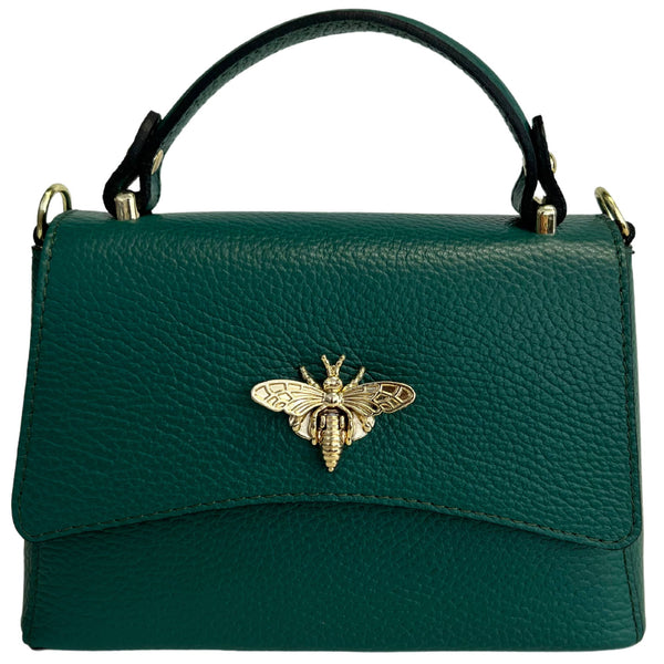 MODARNO - Women's shoulder bag in genuine leather with Ape closure