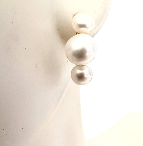 Modern Opus- 11:11 Angels - Triple Pearl Earring
