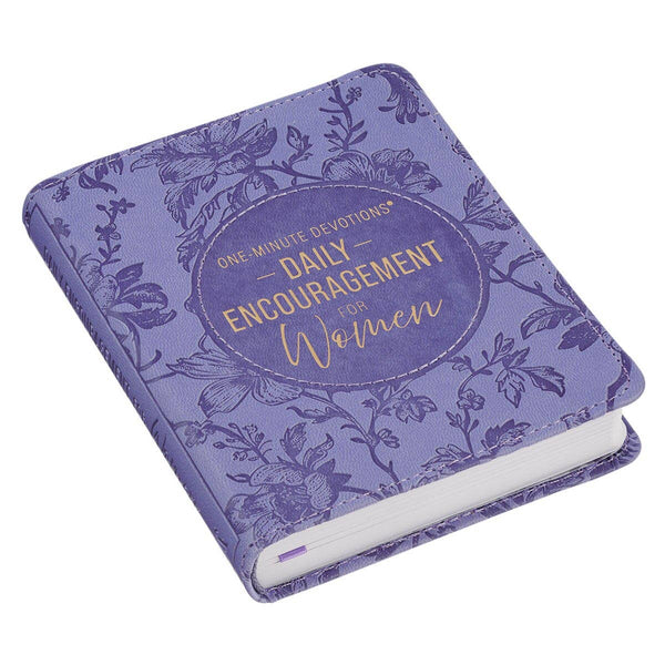 Christian Art Gifts - One-Minute Devos Daily Encouragement for Women FauxLeather