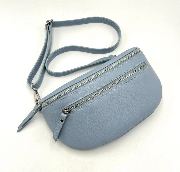 Suie Valentini srl - Genuine leather fanny pack, Made in Italy, art. 112467