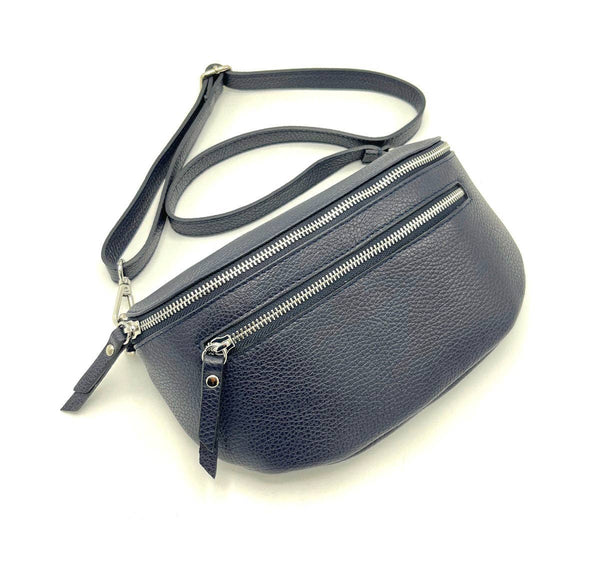 Suie Valentini srl - Genuine leather fanny pack, Made in Italy, art. 112467