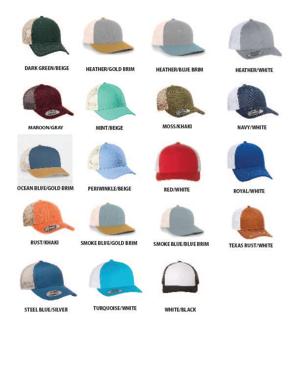 MT Brand Apparel - Fish Leather Patch Hat - Customizable