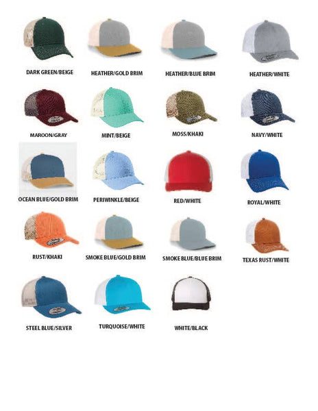 MT Brand Apparel - Fish Leather Patch Hat - Customizable