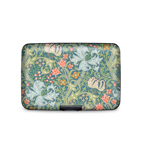 RainCaper - William Morris Golden Lily RFID Hard Travel Wallet