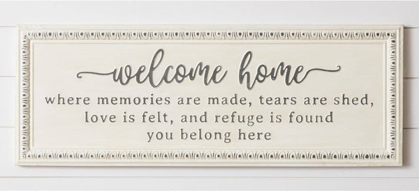 Audrey's Home & Gift - Sign - Welcome Home (PC)