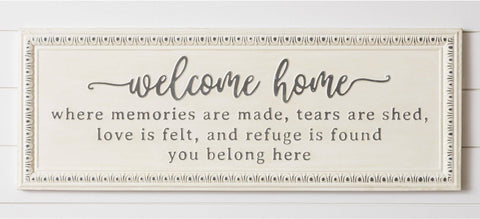 Audrey's Home & Gift - Sign - Welcome Home (PC)
