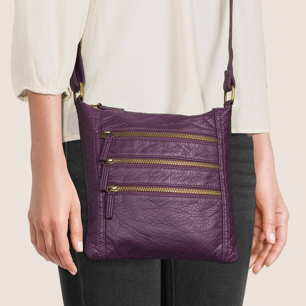 The Camile Three Zip Crossbody