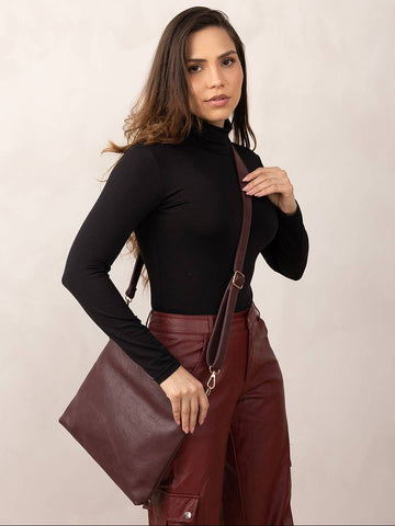 Jen & Co. - Emma 3 Compartment Crossbody w/ Snap Closure | M1765