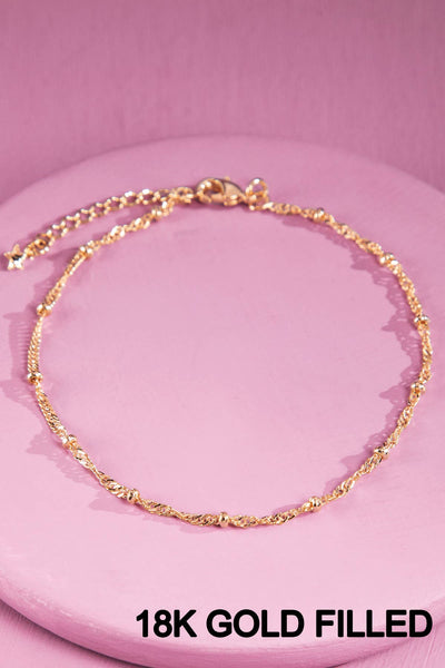 Urbanista - 18K Gold Filled Twist Chain Bracelet