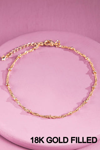 Urbanista - 18K Gold Filled Twist Chain Bracelet