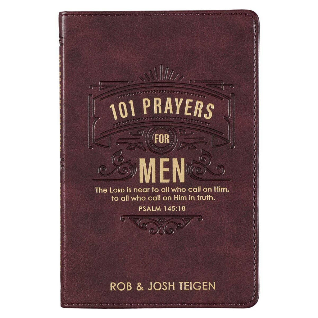 Christian Art Gifts - 101 Prayers for Men Faux Leather