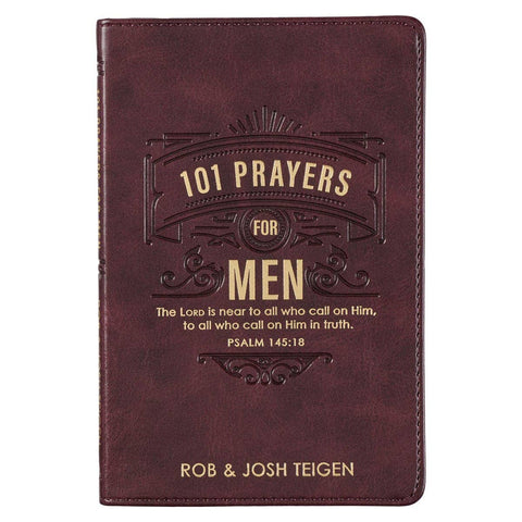 Christian Art Gifts - 101 Prayers for Men Faux Leather