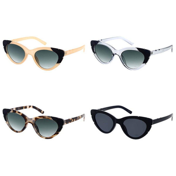 Blue Gem Sunglasses Inc - 80413- Rose Collection - Assorted Colors | 6pc Minimum