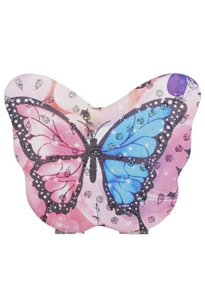 Cap Zone - Butterfly Floral Cosmetic Compact Mirror