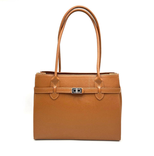 Suie Valentini srl - Genuine leather shoulder bag, for women, made in Italy, art. 112429