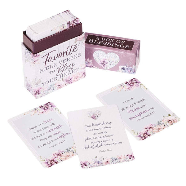 Christian Art Gifts - Box of Blessings Favorite Bible Verses To Bless the Heart