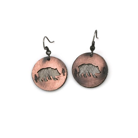 Anju Jewelry - Pewter Earrings - Going To The Woods Is Going Home