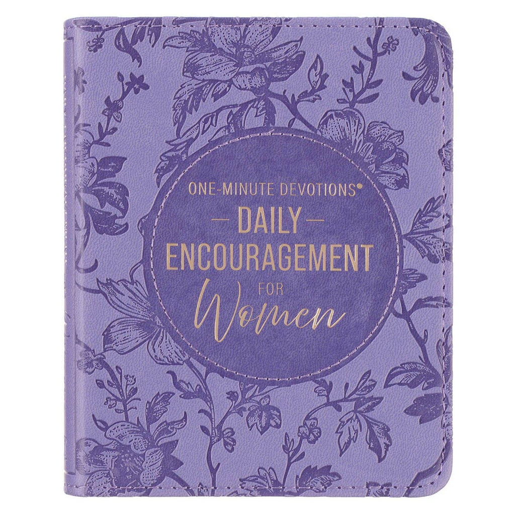 Christian Art Gifts - One-Minute Devos Daily Encouragement for Women FauxLeather