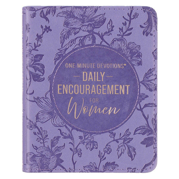 Christian Art Gifts - One-Minute Devos Daily Encouragement for Women FauxLeather