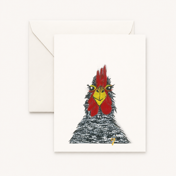 claire jordan - Chicken Baby Greeting Card | 5x7 Blank Card | Nursery 