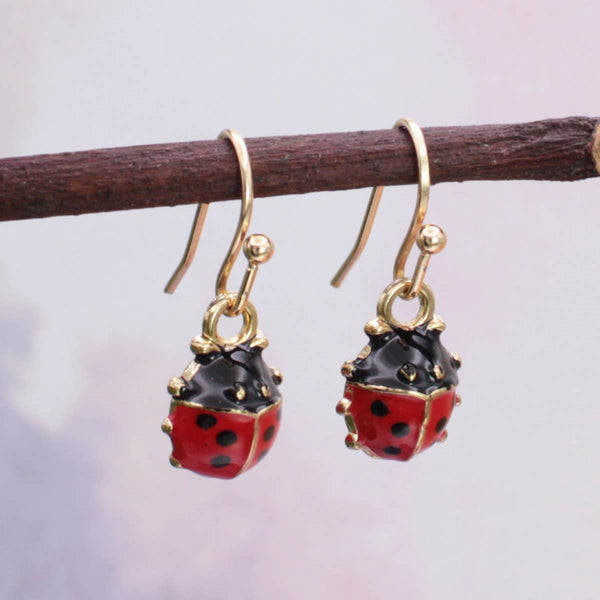 ZAD - Make a Wish Ladybug Earrings