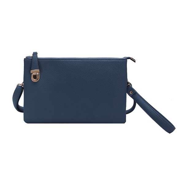 MiMi Wholesale - 0714 Designer Inspired Fashion Clutch/Crossbody Bag: Jean