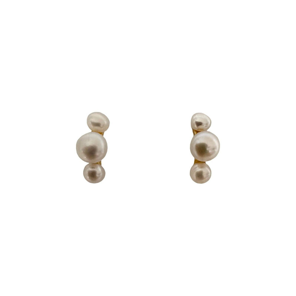 Modern Opus- 11:11 Angels - Triple Pearl Earring