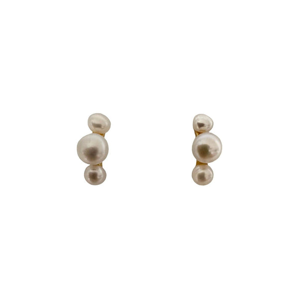 Modern Opus- 11:11 Angels - Triple Pearl Earring
