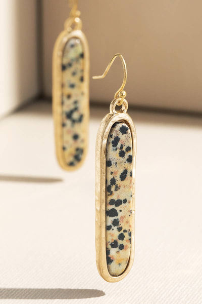 Urbanista - Metal Bar Earring with Stone