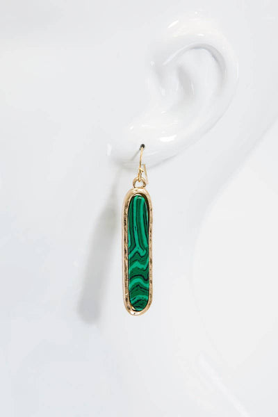 Urbanista - Metal Bar Earring with Stone