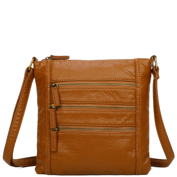 The Camile Three Zip Crossbody