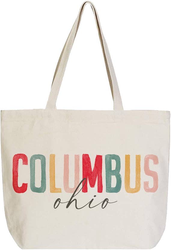 Kalia Lane - Love Local Canvas Tote Bag - Watercolor City