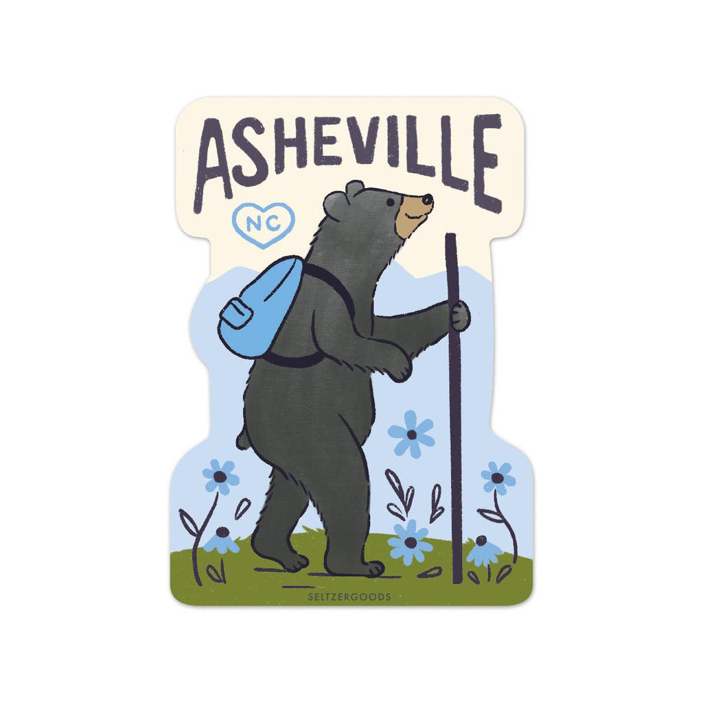 Seltzer Goods - AVL Bear Hiking Sticker