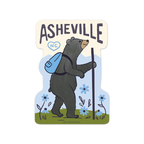 Seltzer Goods - AVL Bear Hiking Sticker