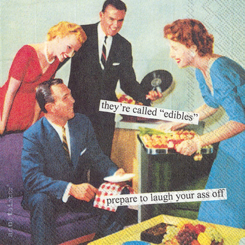 Boston International - Paper Cocktail Napkins Pack of 20 Anne Taintor Edibles