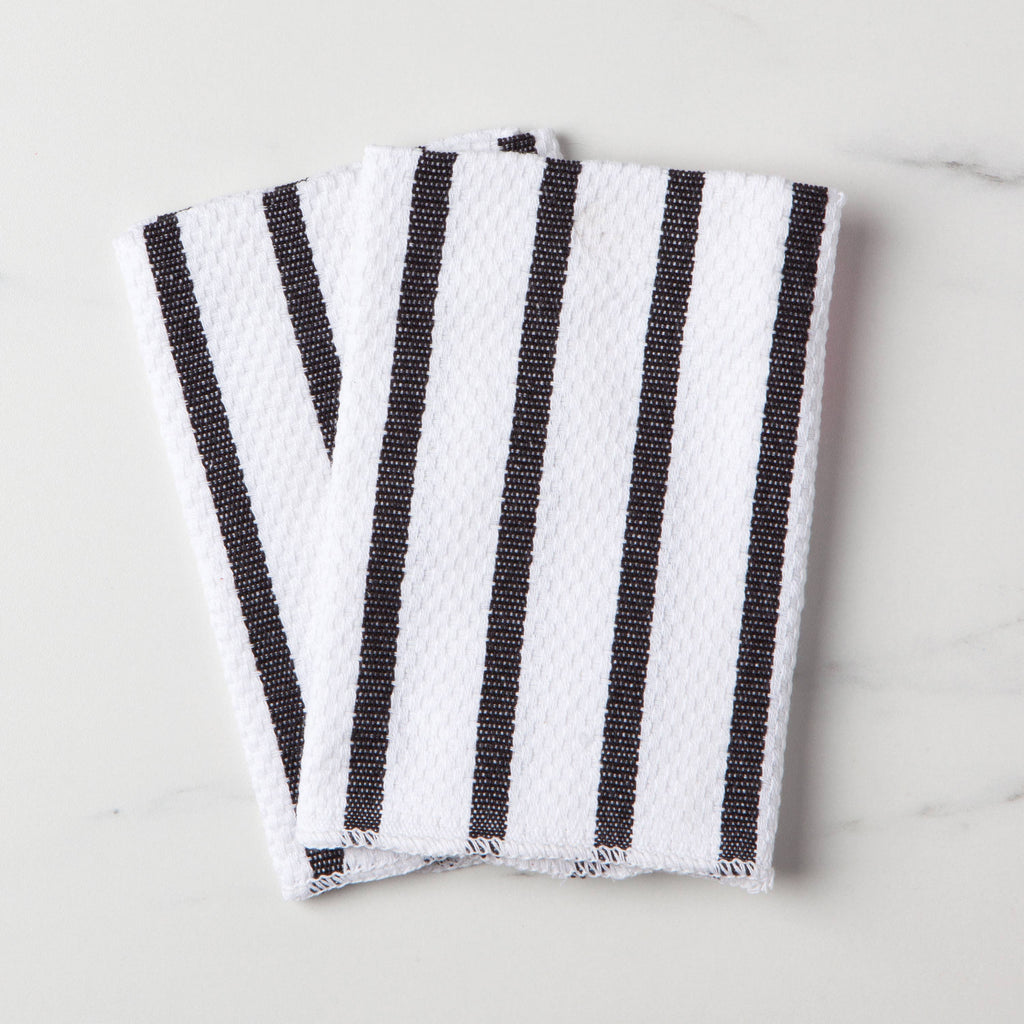 Now Designs by Danica - Basketweave Black Dishcloths Set of 2