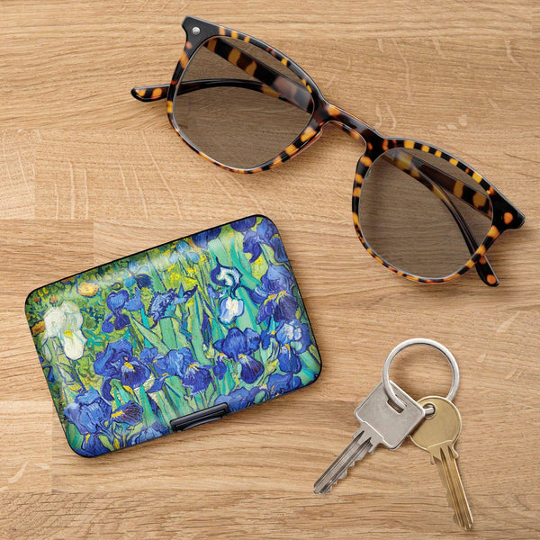RainCaper - Van Gogh Irises RFID Hard Travel Wallet