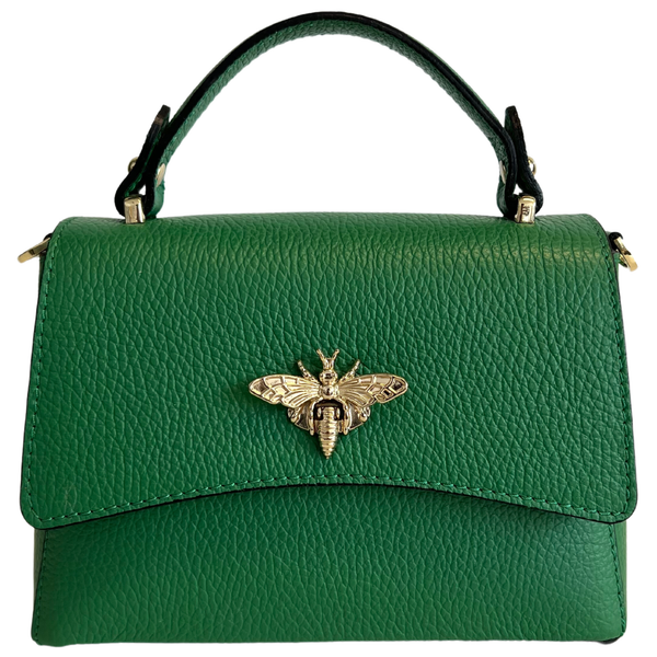 MODARNO - Women's shoulder bag in genuine leather with Ape closure